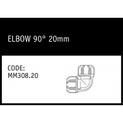 Marley Philmac Elbow 90° 20mm - MM308.20